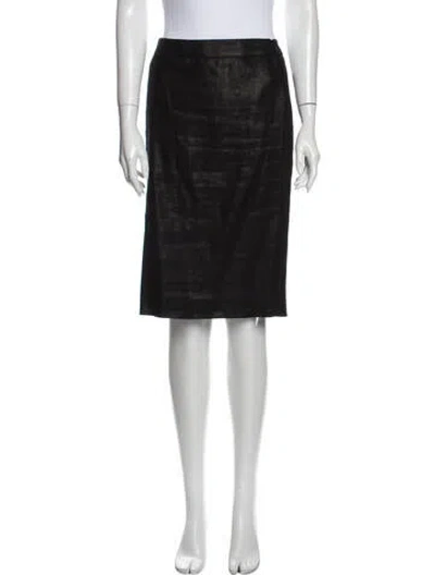 Pre-owned Les Copains Knee-length Skirt In Black