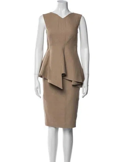 Pre-owned Les Copains Linen Skirt Set In Neutral