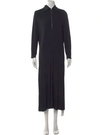 Pre-owned Les Copains Long Dress In Blue
