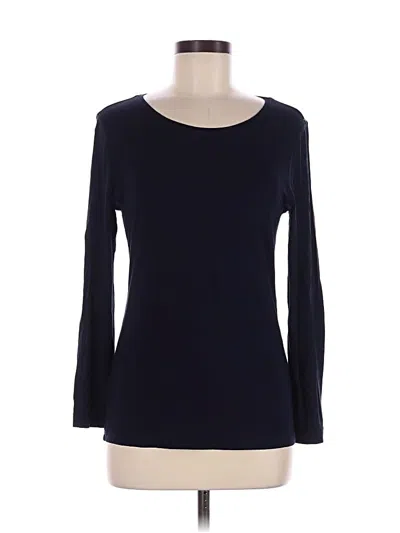 Pre-owned Les Copains Long Sleeve Top Black Boatneck Tops