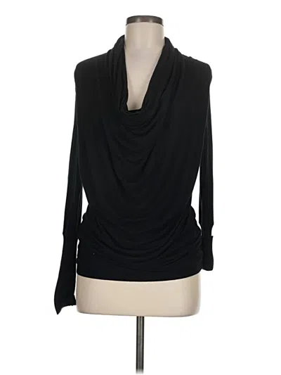 Pre-owned Les Copains Long Sleeve Turtleneck In Black