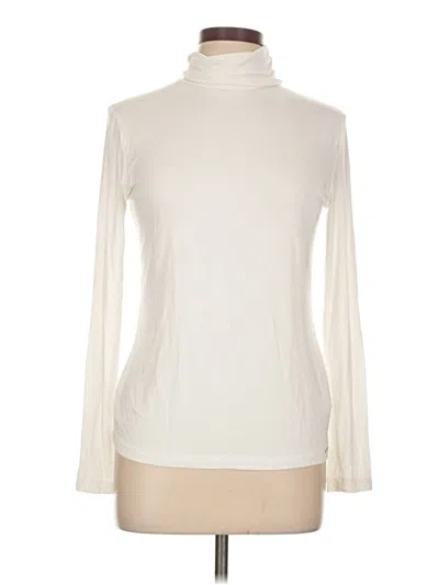 Pre-owned Les Copains Long Sleeve Turtleneck In Ivory