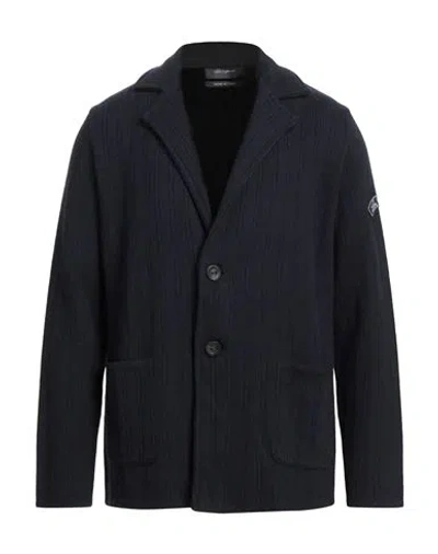 Les Copains Man Blazer Midnight Blue Size 40 Alpaca Wool, Polyamide