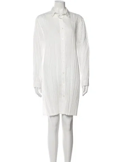 Pre-owned Les Copains Mini Dress In White