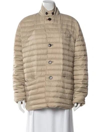 Pre-owned Les Copains Nylon Down Jacket In Neutrals