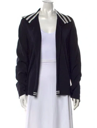 Pre-owned Les Copains Open Front Sweater In Black