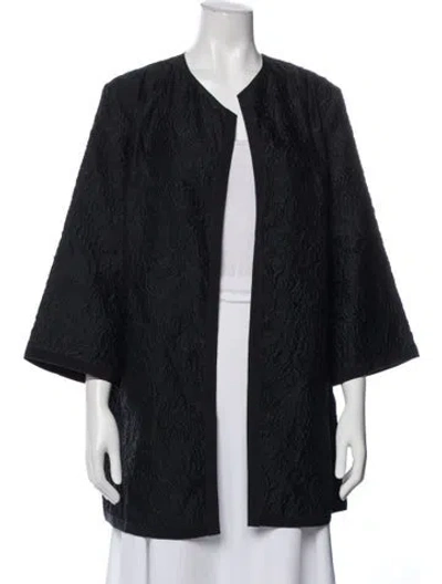Pre-owned Les Copains Patterned Coat In Blue