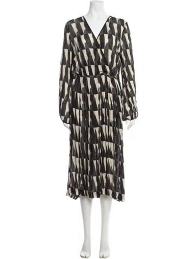 Pre-owned Les Copains Printed Midi Length Dress In Multi