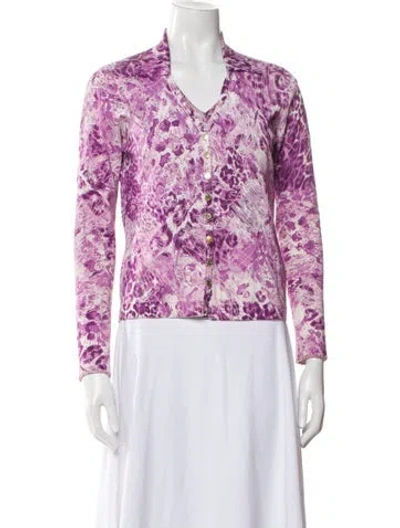 Pre-owned Les Copains Printed Set In Purple