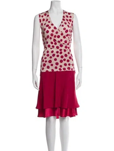 Pre-owned Les Copains Printed Skirt Set In Red