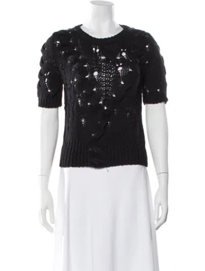 Pre-owned Les Copains Scoop Neck Sweater In Black