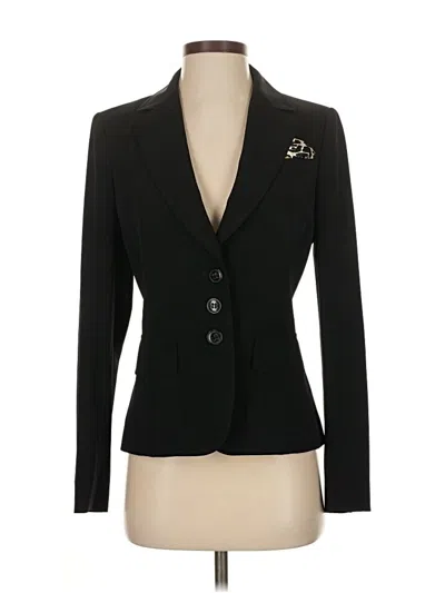 Pre-owned Les Copains Silk Blazer Jacket In Black