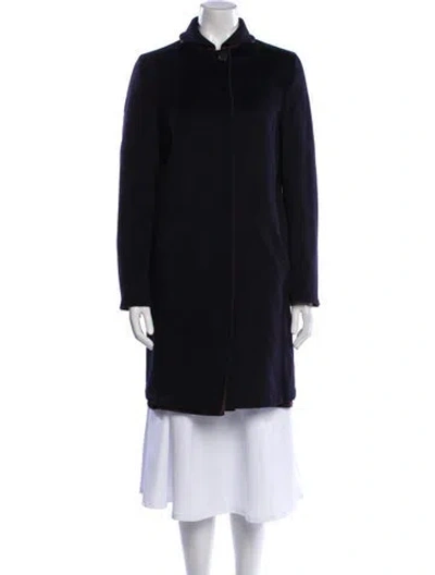 Pre-owned Les Copains Silk Coat In Black