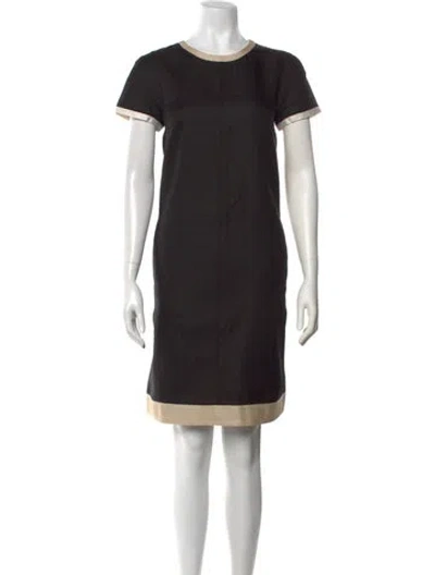 Pre-owned Les Copains Silk Knee-length Dress In Black
