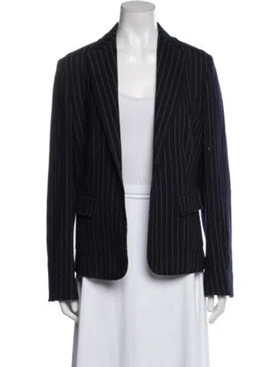 Pre-owned Les Copains Striped Blazer In Blue