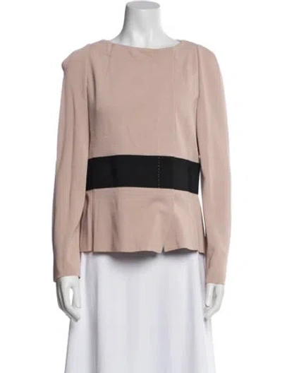 Pre-owned Les Copains Striped Jacket W/ Tags In Pink