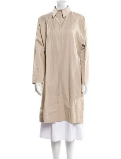 Pre-owned Les Copains Trench Coat In Neutral