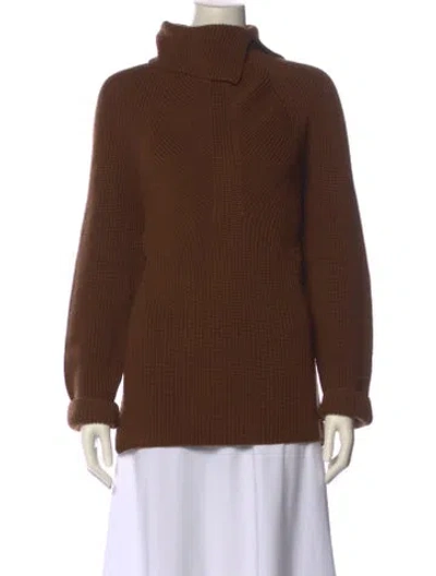 Pre-owned Les Copains Turtleneck Sweater In Brown