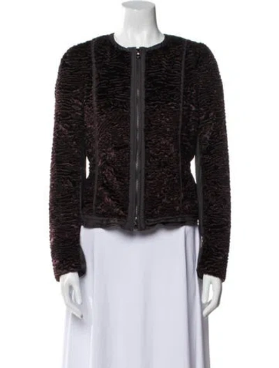 Pre-owned Les Copains Tweed Pattern Evening Jacket In Multi