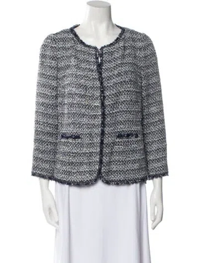 Pre-owned Les Copains Tweed Pattern Jacket