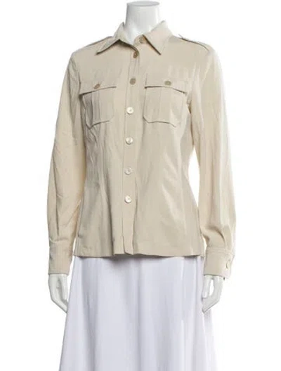 Pre-owned Les Copains Utility Jacket In Neutral