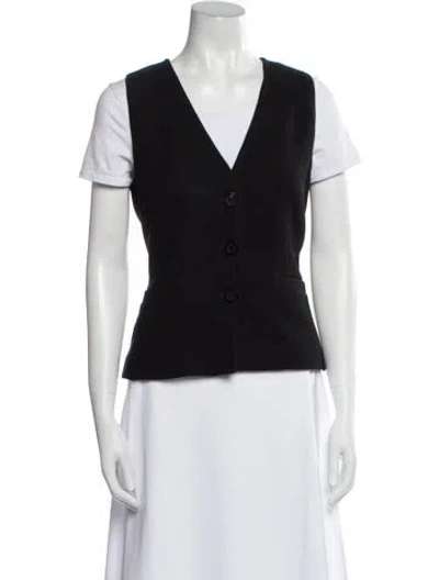 Pre-owned Les Copains Vest In Black