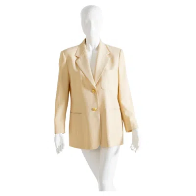 Pre-owned Les Copains Vintage Classy Champagne Blazer In Sand
