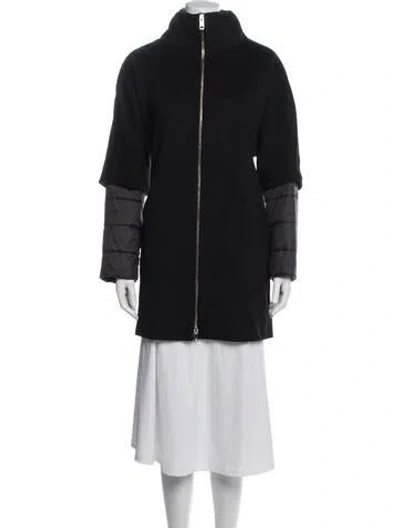 Pre-owned Les Copains Virgin Wool Coat In Blue