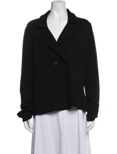 Pre-owned Les Copains Virgin Wool Jacket In Black