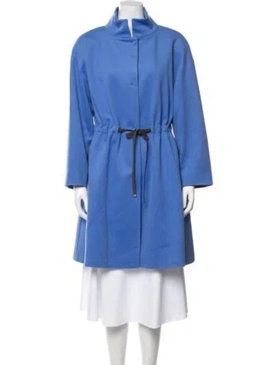 Pre-owned Les Copains Virgin Wool Jacket In Blue