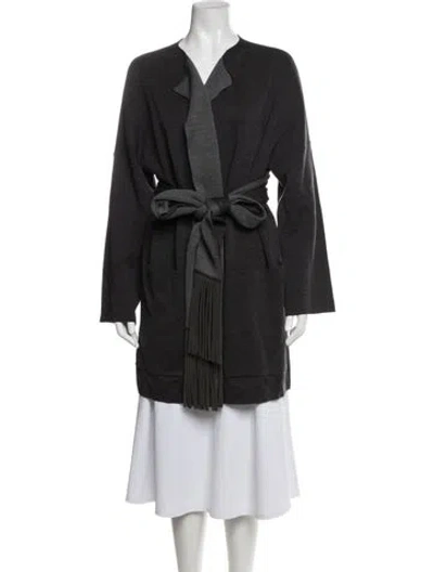 Pre-owned Les Copains Virgin Wool Jacket In Grey