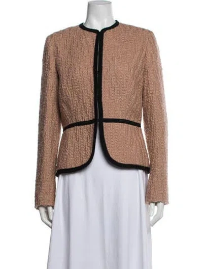 Pre-owned Les Copains Virgin Wool Jacket In Pink