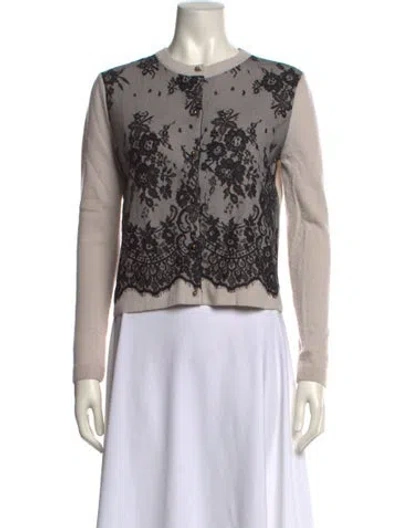 Pre-owned Les Copains Virgin Wool Printed Sweater In Multi