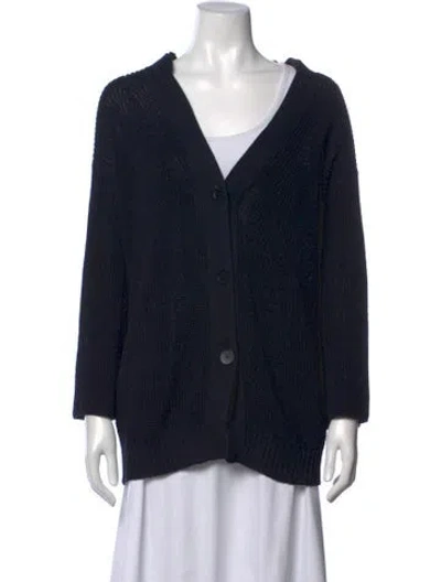 Pre-owned Les Copains V-neck Sweater In Blue