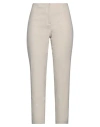 Les Copains Woman Pants Light Grey Size 8 Cotton, Polyamide, Elastane, Polyester In Grey