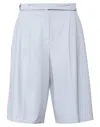 Les Copains Woman Shorts & Bermuda Shorts Sky Blue Size 4 Viscose, Elastane, Acetate, Polyester In Purple