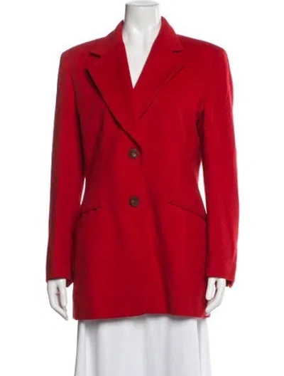 Pre-owned Les Copains Wool Blazer In Red