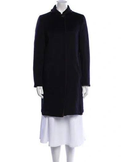 Pre-owned Les Copains Wool Coat In Black