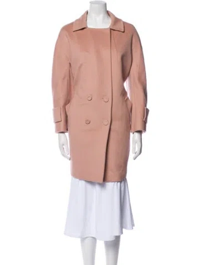 Pre-owned Les Copains Wool Coat In Pink