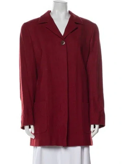 Pre-owned Les Copains Wool Coat In Red