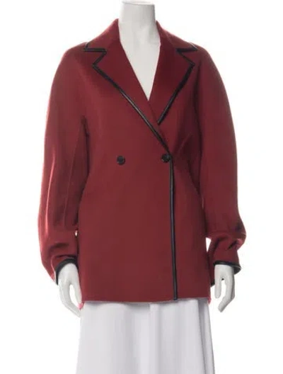 Pre-owned Les Copains Wool Coat In Red