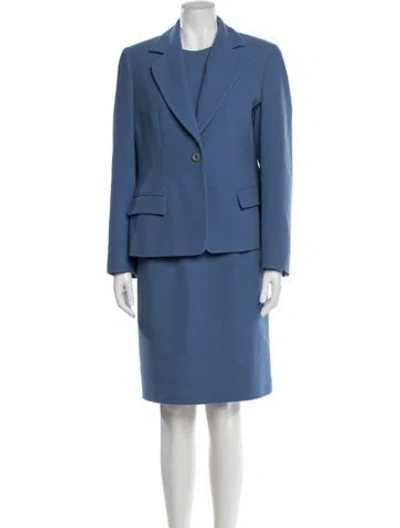 Pre-owned Les Copains Wool Dress Set In Blue
