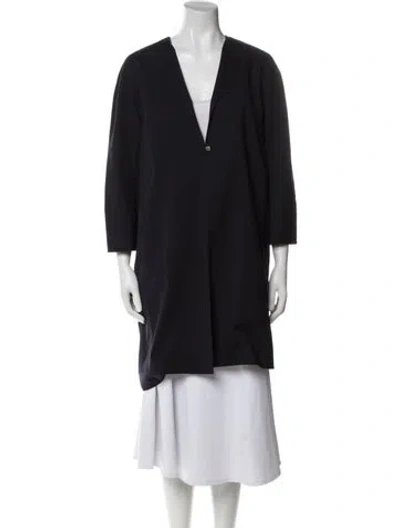 Pre-owned Les Copains Wool Evening Jacket In Blue