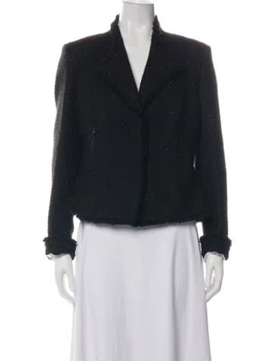 Pre-owned Les Copains Wool Jacket In Black