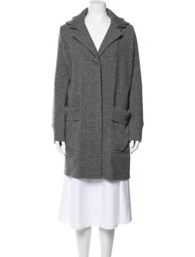 Pre-owned Les Copains Wool Jacket In Gray