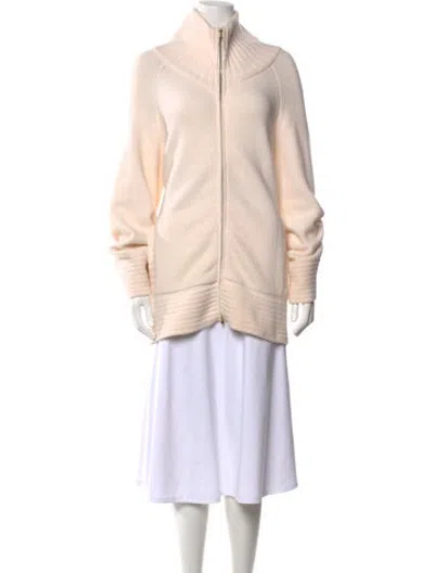 Pre-owned Les Copains Wool Open Front Sweater In Neutrals
