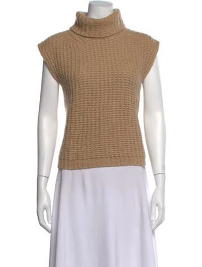 Pre-owned Les Copains Wool Turtleneck Sweater In Neutrals