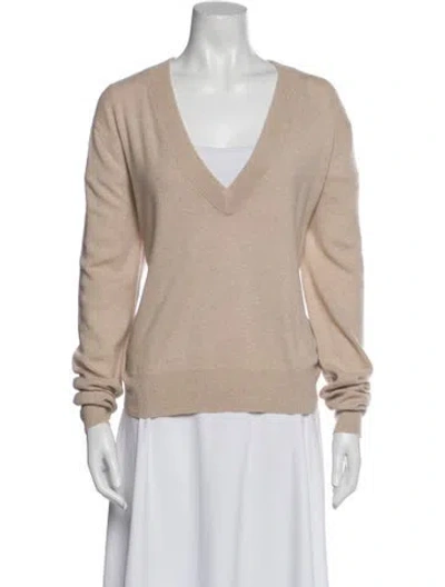 Pre-owned Les Coyotes De Paris Cashmere V-neck Sweater In Purple