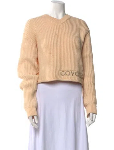 Pre-owned Les Coyotes De Paris Crew Neck Sweater In Neutral