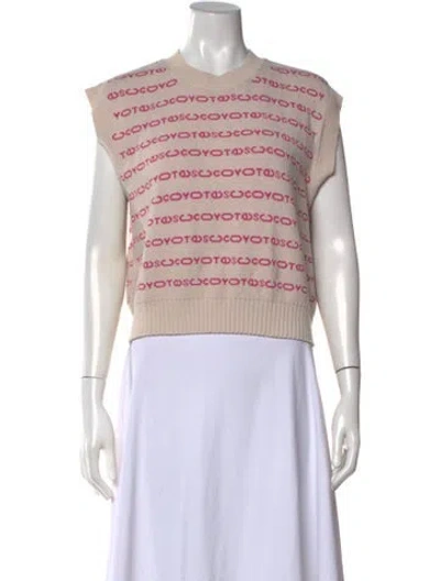 Pre-owned Les Coyotes De Paris Graphic Print Crew Neck Sweater W/ Tags In Multicolor